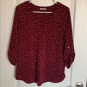 Cute V-neck blouse